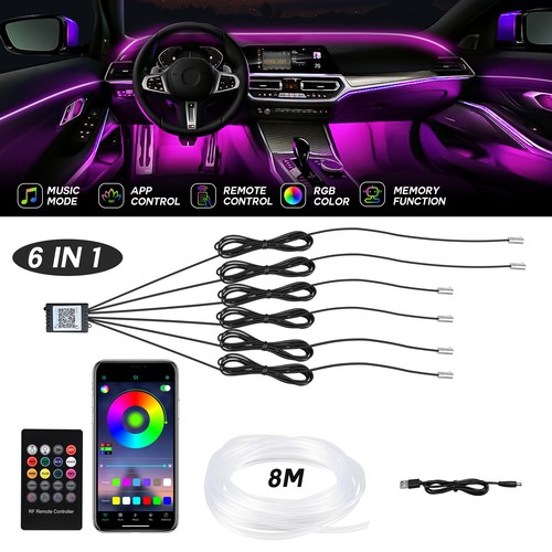 Rgb led car interior fiber - rgb,